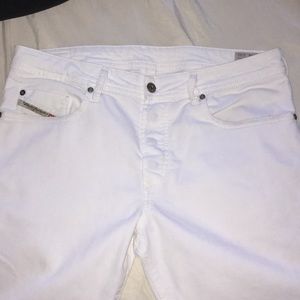 Cream white diesel industry jeans